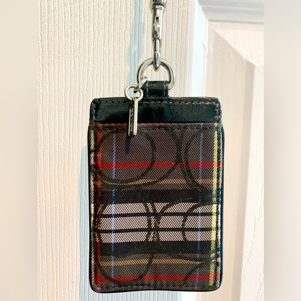 Coach ID Holder with Lanyard